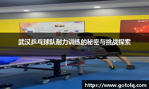 武汉乒乓球队耐力训练的秘密与挑战探索